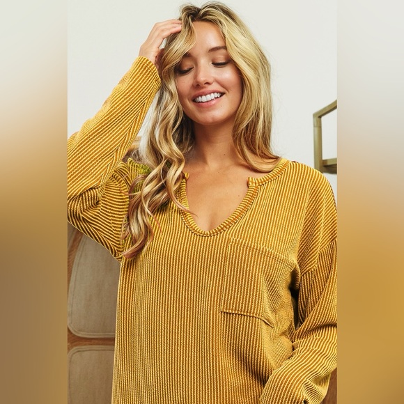 bibi-tops-bibi-wavy-two-tone-rib-notch-neck-patch-pocket-top-poshmark